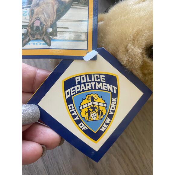 Vintage NWT Applause NYC Police Dog Apollo 9/11 Rescue Tribute German Shepherd - Picture 7 of 11